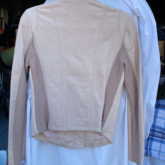 FREE PEOPLE  zip up faux suede in light pink - Picture 3 of 3